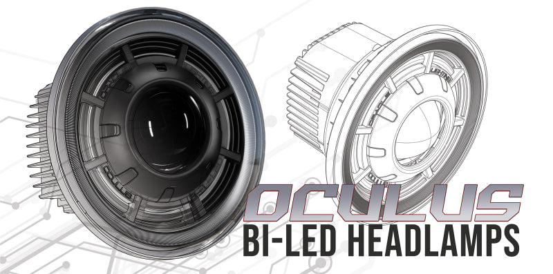 Oracle Oculus 7in Bi-LED Projector Headlights for Jeep Wrangler JK - 6000K SEE WARRANTY ORACLE Lighting Headlights AXOPROS