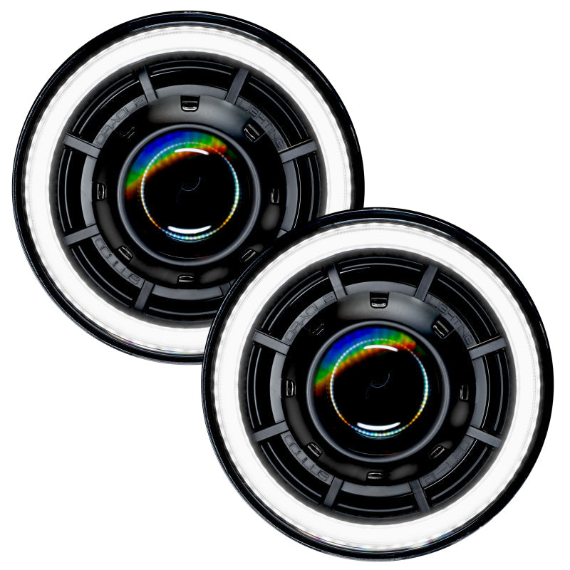 Oracle Oculus 7in Bi-LED Projector Headlights for Jeep Wrangler JK - 6000K SEE WARRANTY ORACLE Lighting Headlights AXOPROS