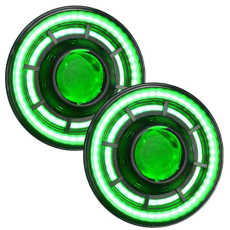 Oracle Oculus 7in ColorSHIFT Bi-LED Projector Headlights for Jeep Wrangler JK SEE WARRANTY ORACLE Lighting Headlights AXOPROS