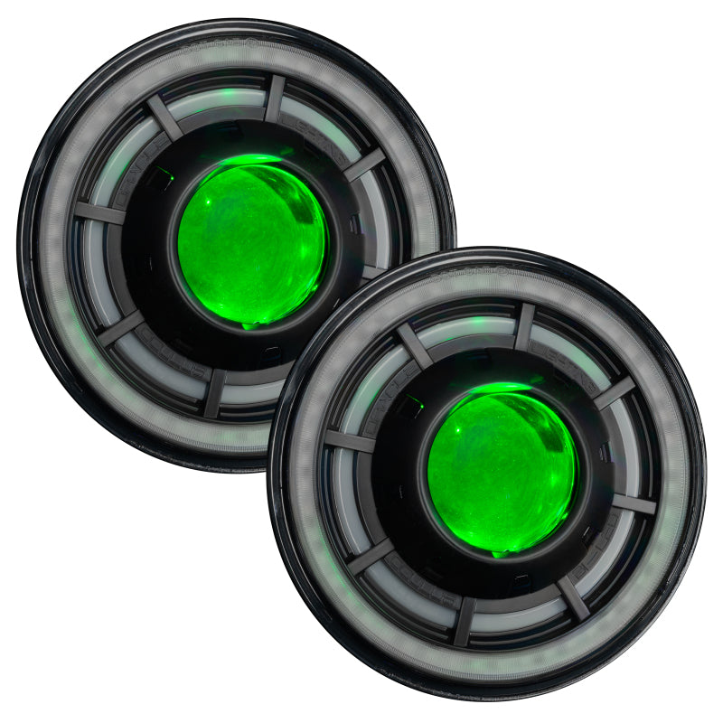 Oracle Oculus 7in ColorSHIFT Bi-LED Projector Headlights for Jeep Wrangler JK SEE WARRANTY ORACLE Lighting Headlights AXOPROS