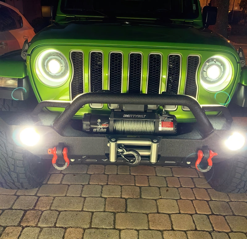 Oracle Oculus Bi-LED Projector Headlights for Jeep JL/Gladiator JT - Matte Blk - 5500K ORACLE Lighting Headlights AXOPROS