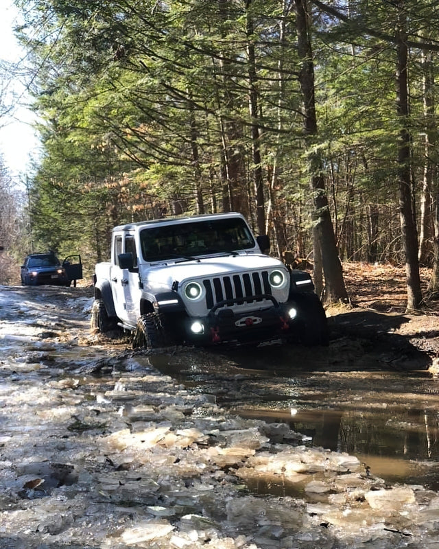 Oracle Oculus Bi-LED Projector Headlights for Jeep JL/Gladiator JT - Matte Blk - 5500K ORACLE Lighting Headlights AXOPROS