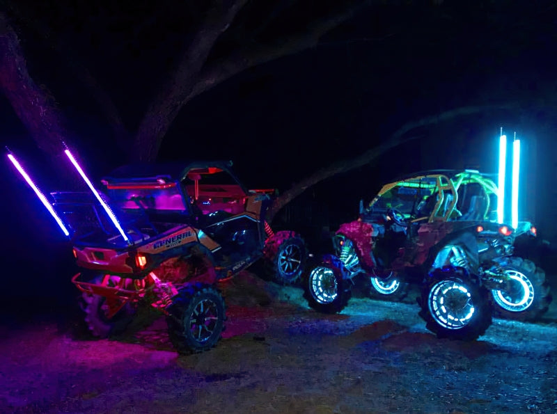 Oracle Off-Road 4ft LED Whip - ColorSHIFT SEE WARRANTY ORACLE Lighting Light Accessories and Wiring  AXOPROS