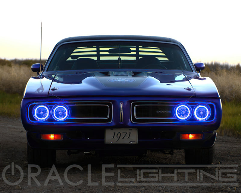 Oracle Pre-Installed Lights 5.75 IN. Sealed Beam - Blue Halo ORACLE Lighting Headlights AXOPROS