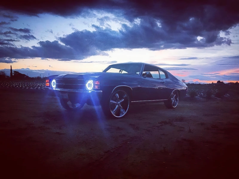 Oracle Pre-Installed Lights 7 IN. Sealed Beam - White Halo ORACLE Lighting Headlights AXOPROS