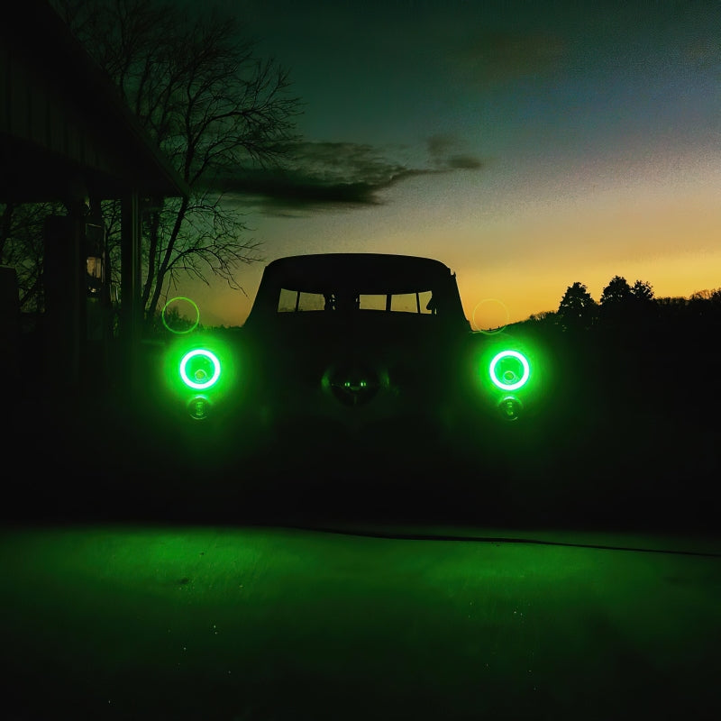 Oracle Pre-Installed Lights 7 IN. Sealed Beam - White Halo ORACLE Lighting Headlights AXOPROS