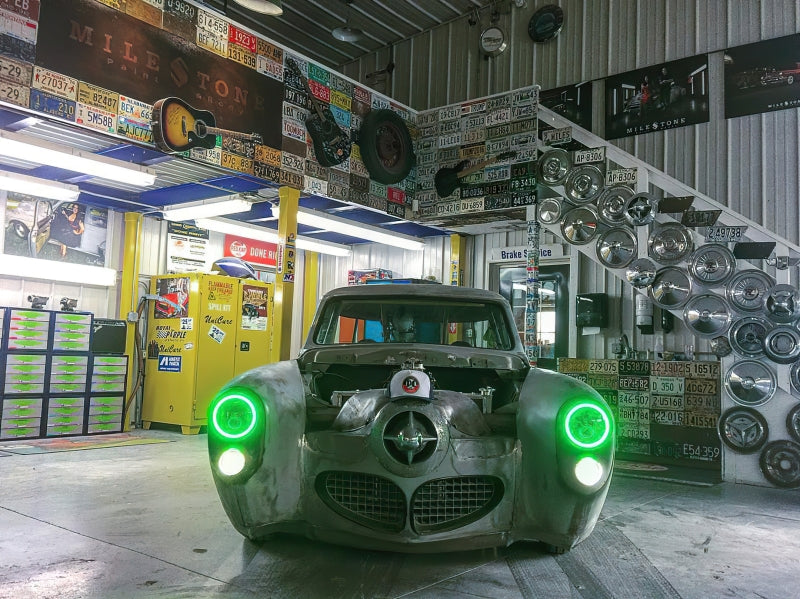 Oracle Pre-Installed Lights 7 IN. Sealed Beam - White Halo ORACLE Lighting Headlights AXOPROS