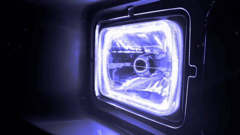 Oracle Pre-Installed Lights 7x6 IN. Sealed Beam - White Halo ORACLE Lighting Headlights AXOPROS