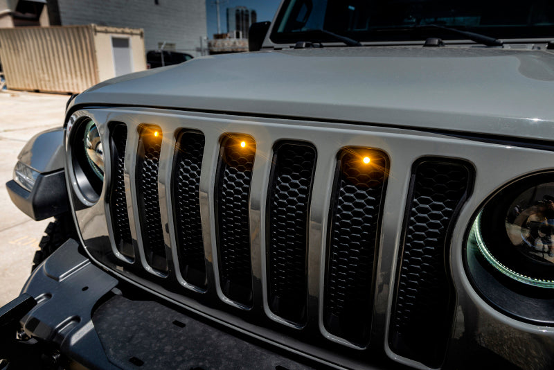 Oracle Pre-Runner Style LED Grille Kit for Jeep Wrangler JL - Amber ORACLE Lighting Light Strip LED AXOPROS