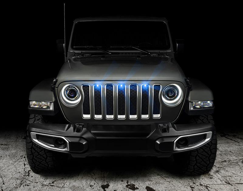 Oracle Pre-Runner Style LED Grille Kit for Jeep Wrangler JL - Blue SEE WARRANTY ORACLE Lighting Light Strip LED AXOPROS