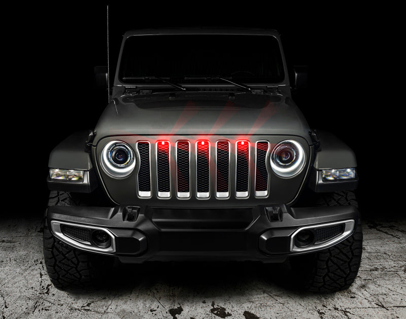Oracle Pre-Runner Style LED Grille Kit for Jeep Wrangler JL - Red SEE WARRANTY ORACLE Lighting Light Strip LED AXOPROS