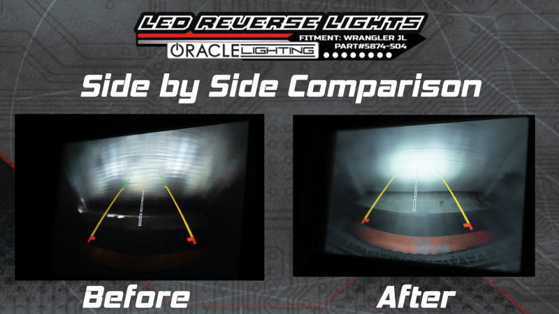 Oracle Rear Bumper LED Reverse Lights for Jeep Wrangler JL - 6000K SEE WARRANTY ORACLE Lighting Tail Lights  AXOPROS