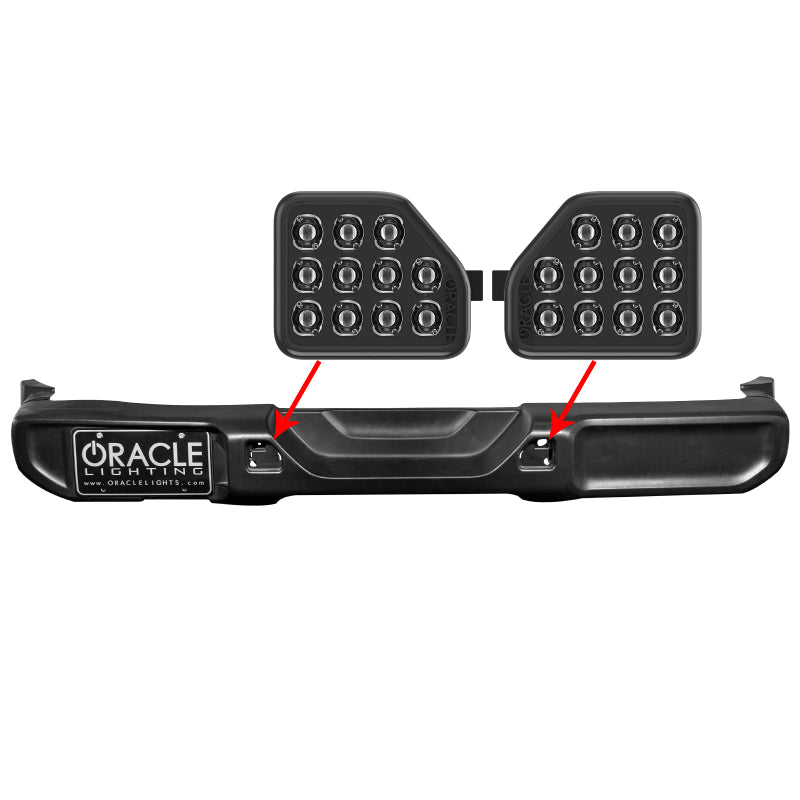 Oracle Rear Bumper LED Reverse Lights for Jeep Wrangler JL - 6000K SEE WARRANTY ORACLE Lighting Tail Lights  AXOPROS