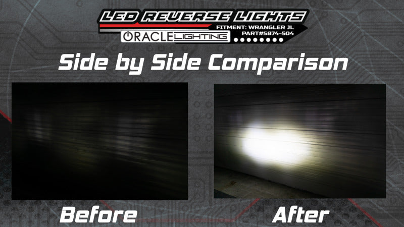 Oracle Rear Bumper LED Reverse Lights for Jeep Wrangler JL - 6000K SEE WARRANTY ORACLE Lighting Tail Lights  AXOPROS