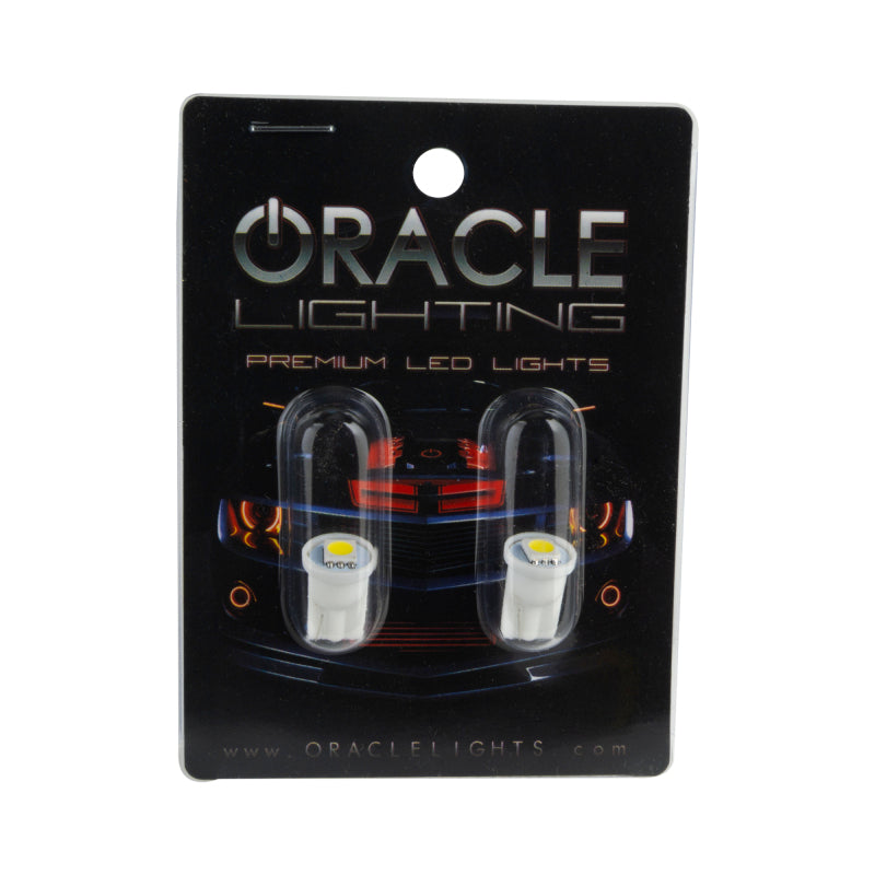 Oracle T10 1 LED 3-Chip SMD Bulbs (Pair) - Cool White ORACLE Lighting Bulbs AXOPROS