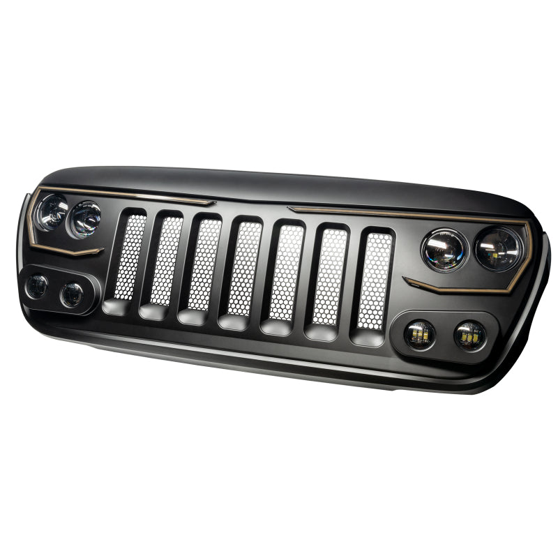 Oracle VECTOR Series Full LED Grille - Jeep Wrangler JL/JT - NA SEE WARRANTY ORACLE Lighting Light Accessories and Wiring  AXOPROS