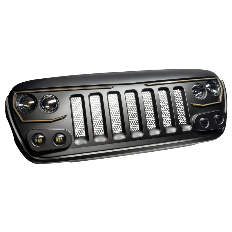 Oracle VECTOR Series Full LED Grille - Jeep Wrangler JL/JT - NA SEE WARRANTY ORACLE Lighting Light Accessories and Wiring  AXOPROS