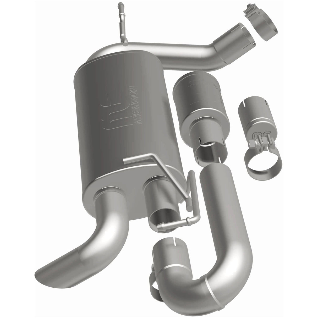 Overland Series Stainless Axle-Back System MagnaFlow Exhaust Products Exhaust System Kit AXOPROS