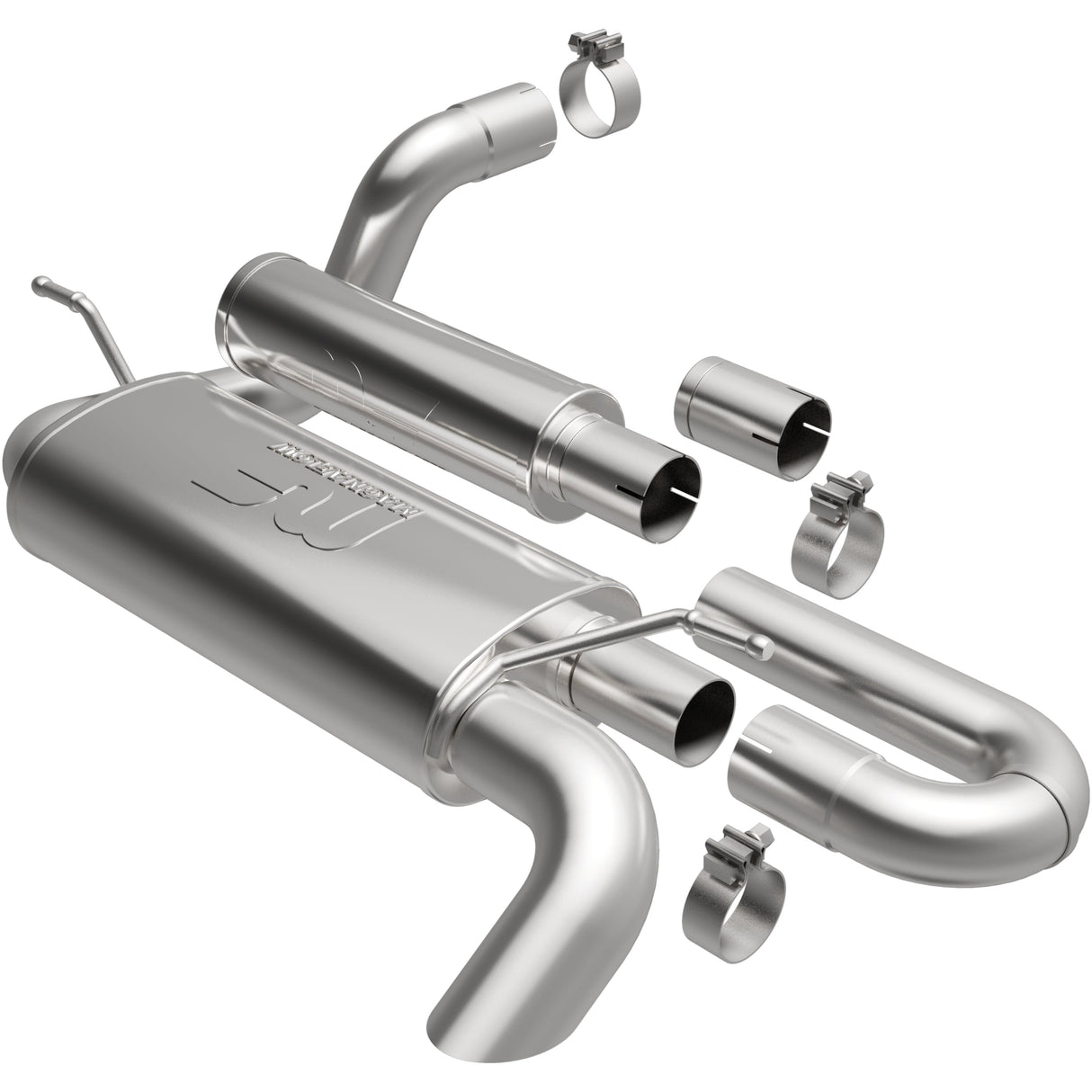 Overland Series Stainless Axle-Back System MagnaFlow Exhaust Products Exhaust System Kit AXOPROS