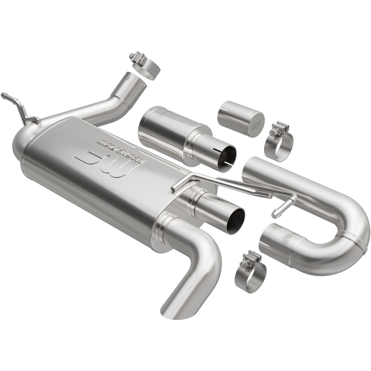 Overland Series Stainless Axle-Back System MagnaFlow Exhaust Products Exhaust System Kit AXOPROS