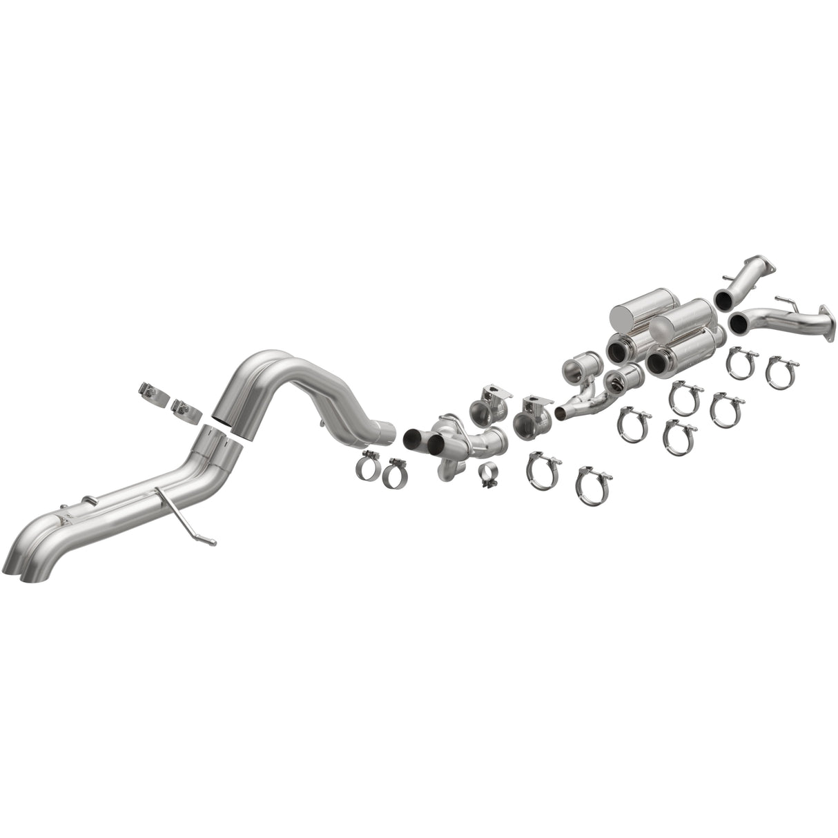 Overland Series Stainless Cat-Back System MagnaFlow Exhaust Products Exhaust System Kit AXOPROS