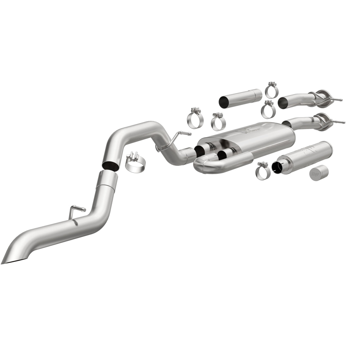 Overland Series Stainless Cat-Back System MagnaFlow Exhaust Products Exhaust System Kit AXOPROS