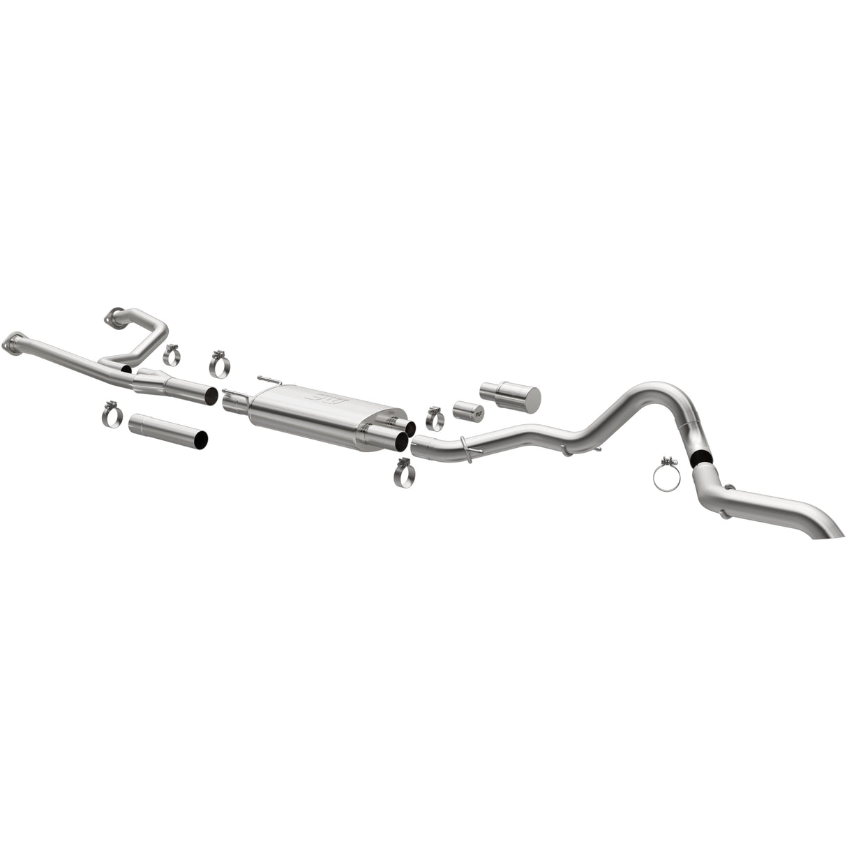 Overland Series Stainless Cat-Back System MagnaFlow Exhaust Products Exhaust System Kit AXOPROS