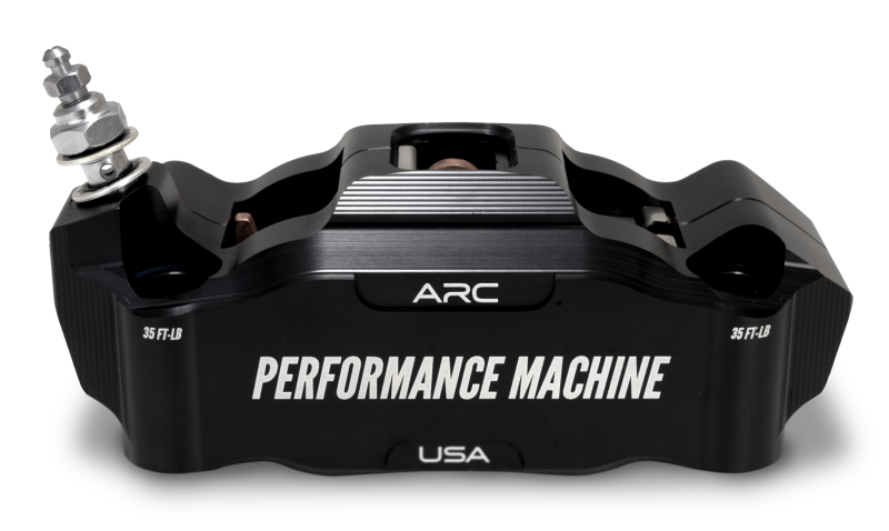 Performance Machine 125 x4 Race Series Radial Mount Caliper with ARC - Right - Black Ano