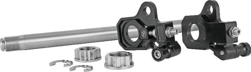 Performance Machine HD Touring Axle Adj Kit - Black Ano Performance Machine Axles AXOPROS