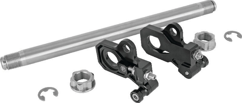Performance Machine HD Touring Axle Adj Kit - Black Ano Performance Machine Axles AXOPROS