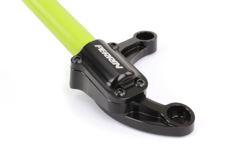 Perrin 02-07 Subaru Impreza (WRX/STi/RS/2.5i) / 04-08 Forester Front Strut Brace - Neon Yellow Perrin Performance Strut Bars AXOPROS