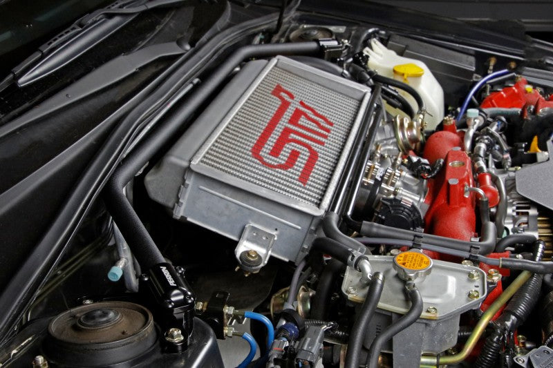 Perrin 02-07 Subaru Impreza (WRX/STi/RS/2.5i) / 04-08 Forester Front Strut Brace - Neon Yellow Perrin Performance Strut Bars AXOPROS