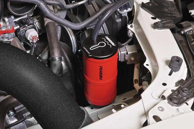 PERRIN 02-25 Subaru WRX / 04-21 STI / 13-25 BRZ/GR86/FRS/86 Coolant Overflow Tank - Red Perrin Performance Coolant Reservoirs AXOPROS