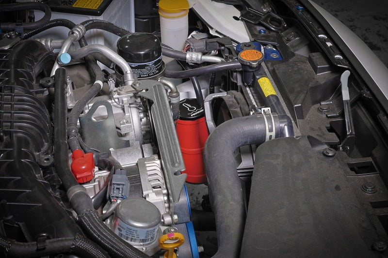 PERRIN 02-25 Subaru WRX / 04-21 STI / 13-25 BRZ/GR86/FRS/86 Coolant Overflow Tank - Red Perrin Performance Coolant Reservoirs AXOPROS