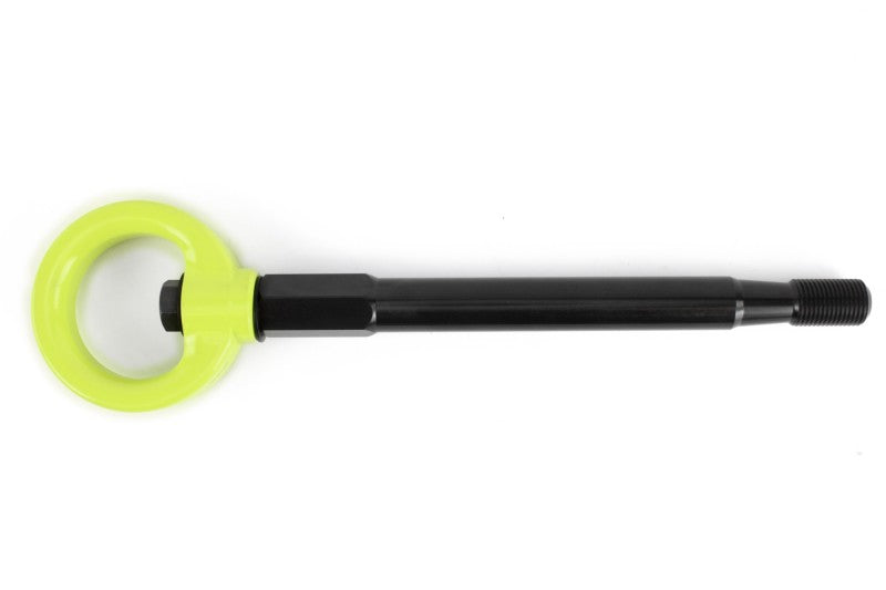 Perrin 08-14 Subaru WRX/STI Tow Hook Kit (Front) - Neon Yellow Perrin Performance Tow Hooks AXOPROS