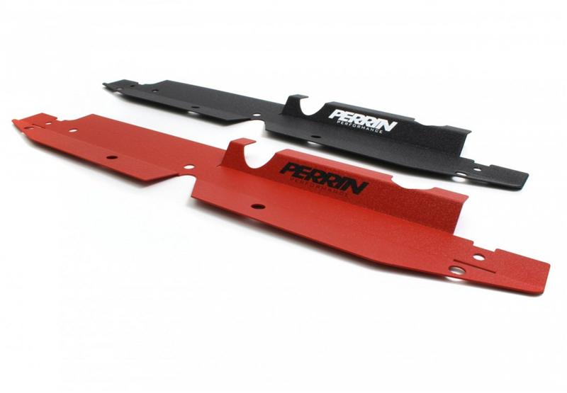 PERRIN 08-14 Subaru WRX & STI / 08-11 Impreza Radiator Shroud - Red Perrin Performance Radiator Shrouds AXOPROS