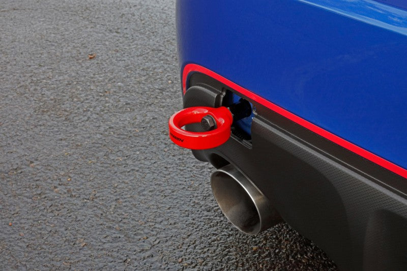 Perrin 13-20 & 2022 Subaru BRZ / 13-16 Scion FRS / 17-20 Toyota 86 Tow Hook Kit (Rear) - Red Perrin Performance Tow Hooks AXOPROS