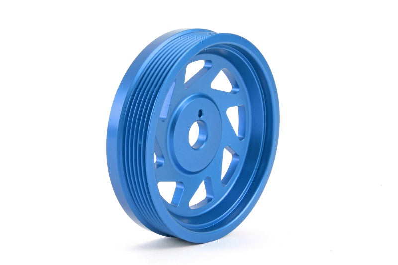 PERRIN 15-18 Subaru WRX / 13-20 BRZ / 14-18 FXT / 13-16 Crosstrek Lightened Crank Pulley - Blue Perrin Performance Pulleys - Crank, Underdrive AXOPROS
