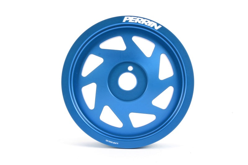 PERRIN 15-18 Subaru WRX / 13-20 BRZ / 14-18 FXT / 13-16 Crosstrek Lightened Crank Pulley - Blue Perrin Performance Pulleys - Crank, Underdrive AXOPROS