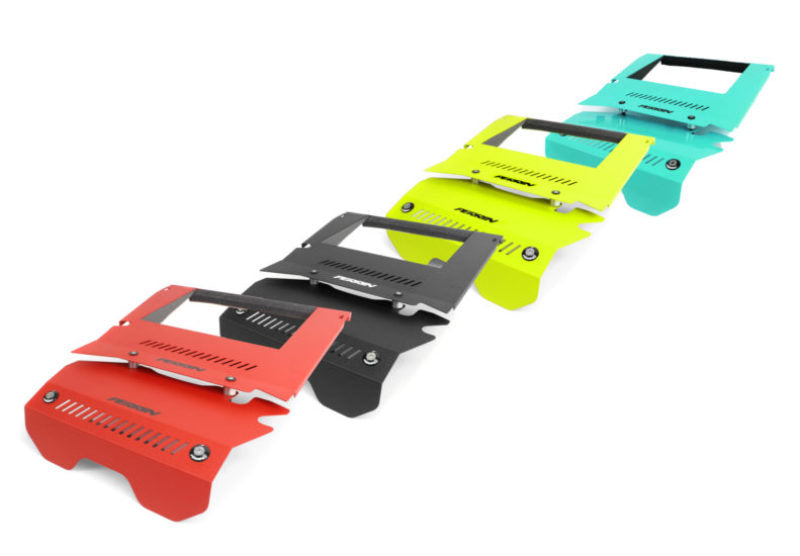 PERRIN 15-21 Subaru WRX Engine Cover Kit (Intercooler & Pulley Covers Incl.) - Neon Yellow Perrin Performance Engine Covers AXOPROS