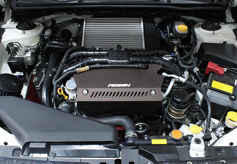 PERRIN 15-21 Subaru WRX Pulley Cover - Black Perrin Performance Engine Covers AXOPROS