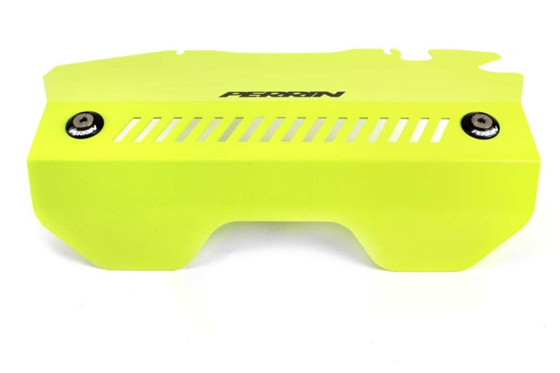 PERRIN 15-21 Subaru WRX Pulley Cover - Neon Yellow Perrin Performance Engine Covers AXOPROS