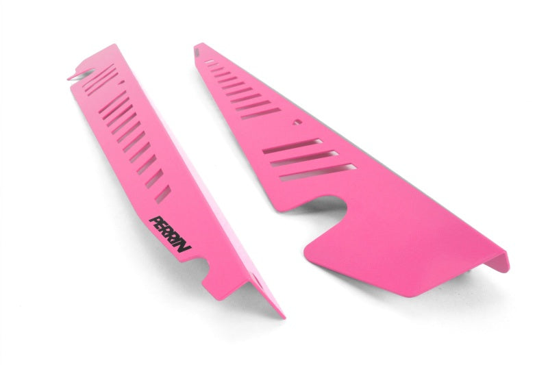 PERRIN 15-21 Subaru WRX/STI Fender Shroud Set - Hyper Pink Perrin Performance Exterior Trim AXOPROS