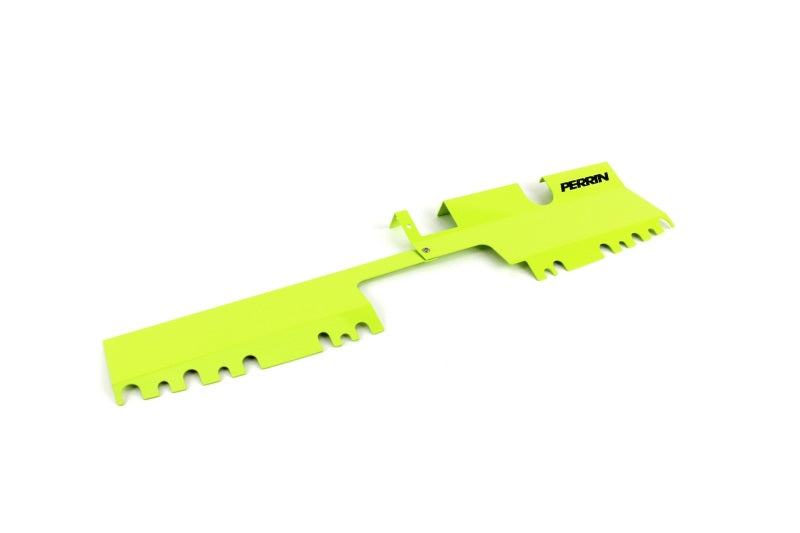 Perrin 15-21 WRX/STI Radiator Shroud (With OEM Intake Scoop) - Neon Yellow Perrin Performance Radiator Shrouds  AXOPROS