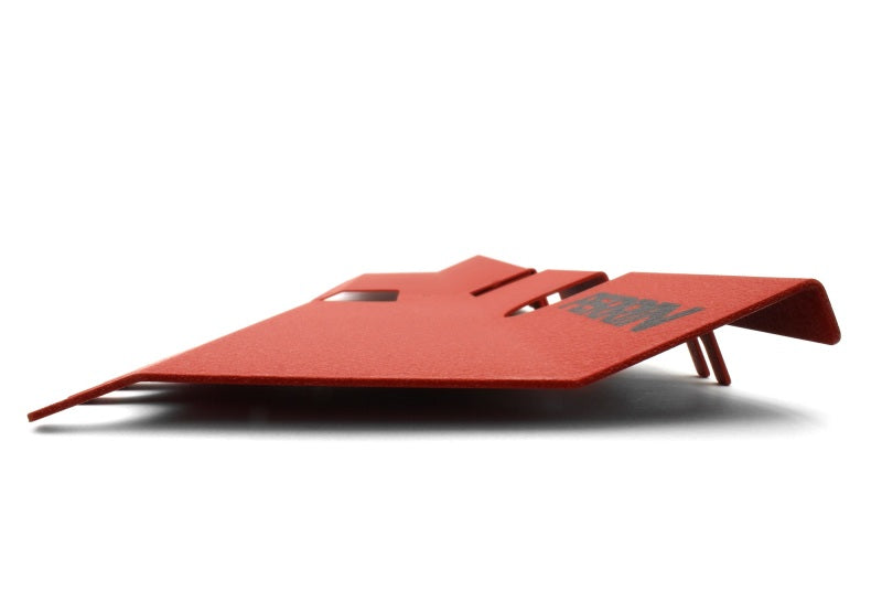 Perrin 15-21 WRX/STI Radiator Shroud (With OEM Intake Scoop) - Red Perrin Performance Radiator Shrouds  AXOPROS