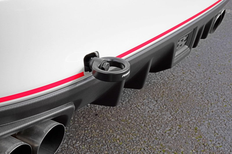 PERRIN 15-21 Subaru WRX/STI Tow Hook Kit (Rear) - Black Perrin Performance Tow Hooks AXOPROS