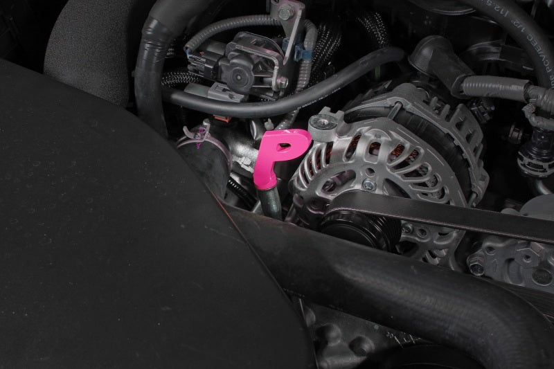 PERRIN 15-25 Subaru WRX & 13-25 BRZ/FR-S/86/GR86 Dipstick Handle P Style - Hyper Pink Perrin Performance Dipsticks AXOPROS