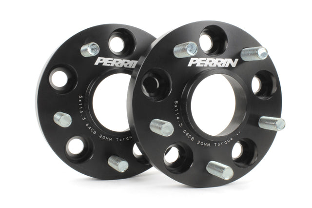 PERRIN 17-21 Honda Civic Si / 22-26 Acura Integra 64.1mm 5x114.3 Wheel Spacers 20mm - Pair Perrin Performance Wheel Spacers & Adapters  AXOPROS