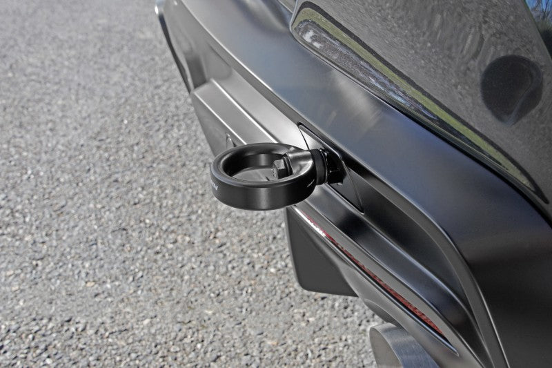 Perrin 2020 Toyota Supra Tow Hook Kit (Rear) - Black Perrin Performance Tow Hooks AXOPROS
