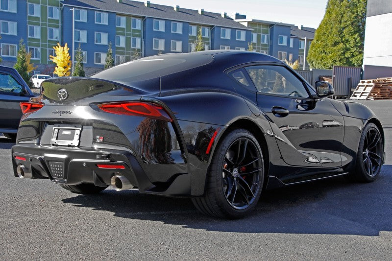 Perrin 2020 Toyota Supra Tow Hook Kit (Rear) - Black Perrin Performance Tow Hooks AXOPROS